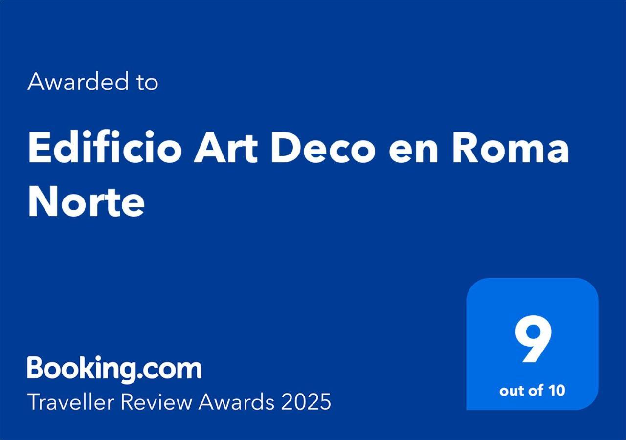 Edificio Art Deco En Roma Norte Мехико Экстерьер фото
